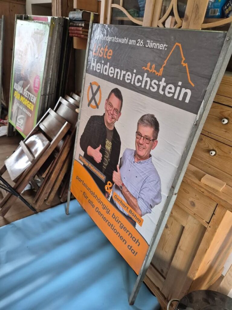 ÖSI-Wahlwerbung Heidenreichstein