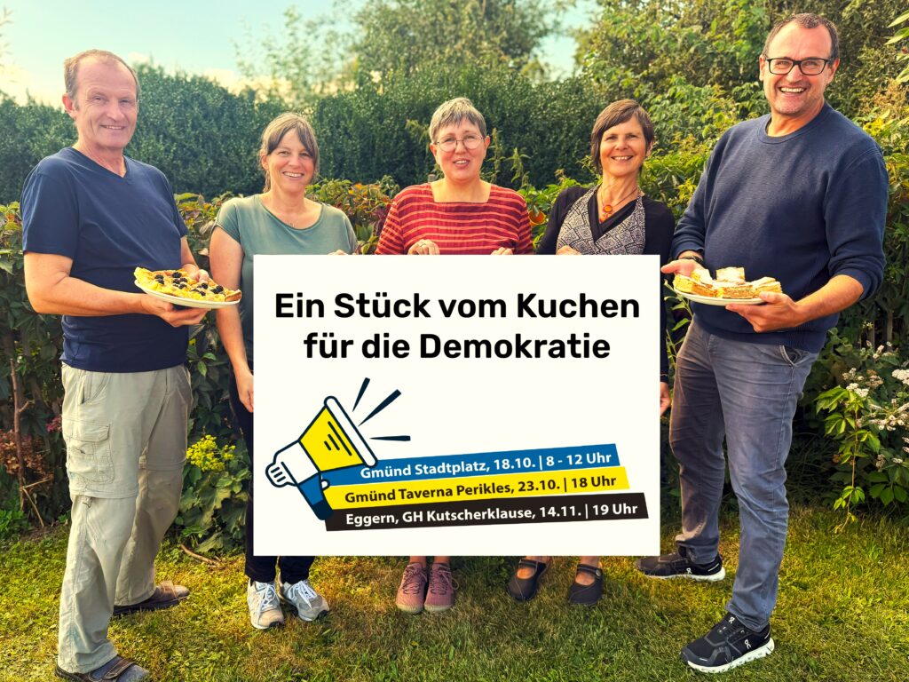 Demokratiewoche 2025-Informationen am "DemokraTisch"