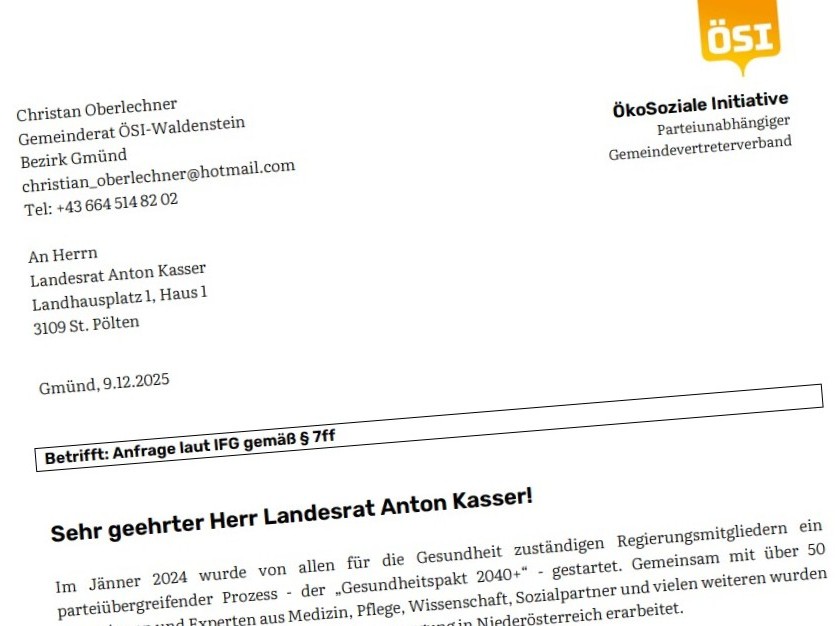 IFG_Anfrage ÖSI_Oberlechner