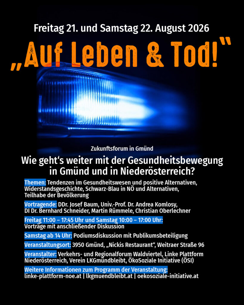 Auf Leben & Tod_Zukunftsforum Gmünd
