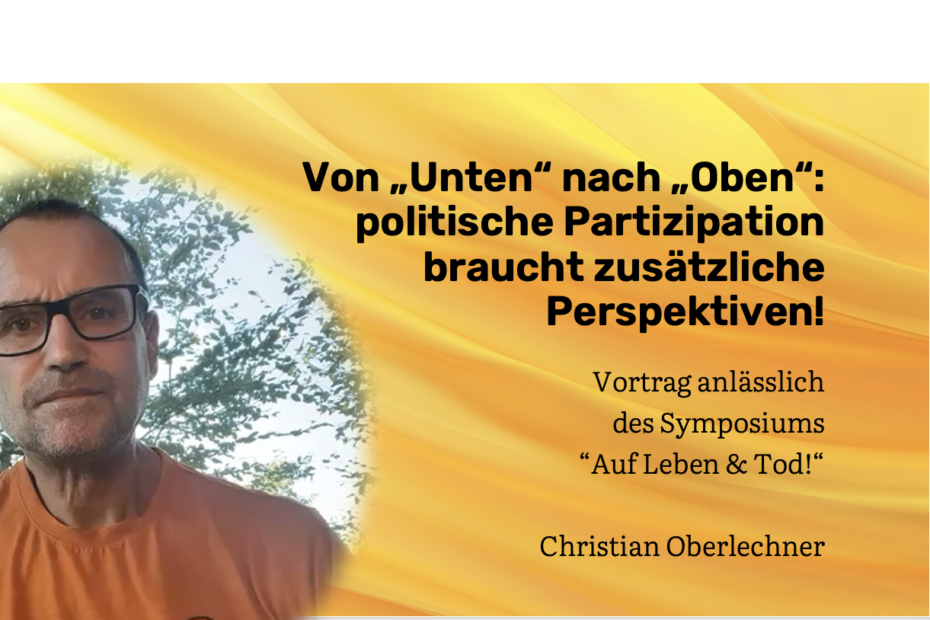 Von unten nach oben - Christian Oberlechner